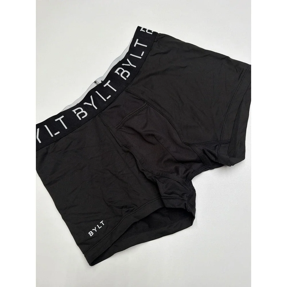 BYLT Men's Black Premium Basics Boxer Briefs Size L‎ Performance Underwear
